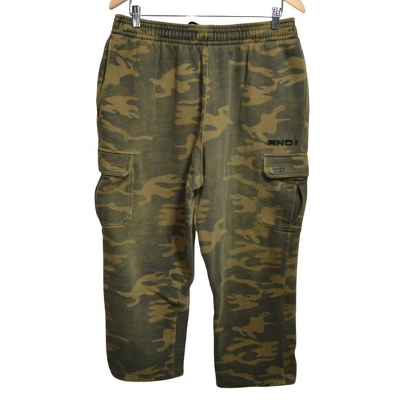 AND1 Men's Camo Cargo Sweatpants Size XL - Picture 1 of 9